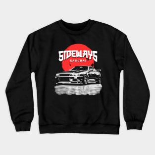 Drift JDM Car Sideways Samurai Drift Legend Crewneck Sweatshirt